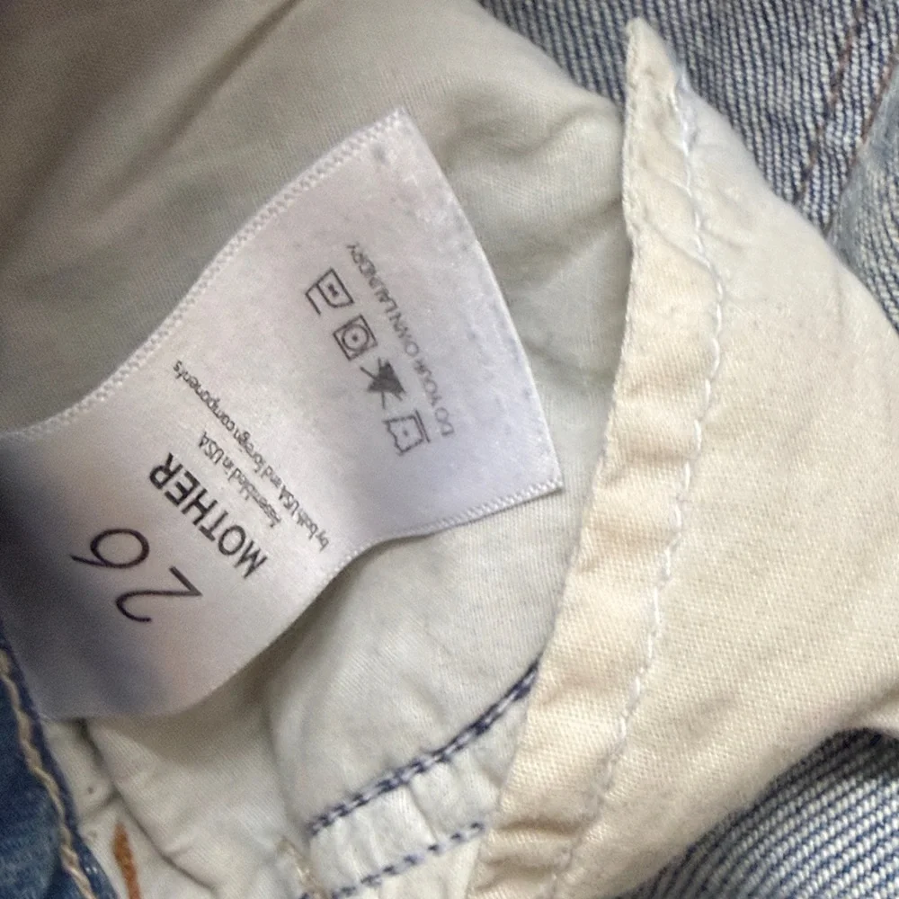 MOTHER Light Blue Wide-Leg Flare Jeans